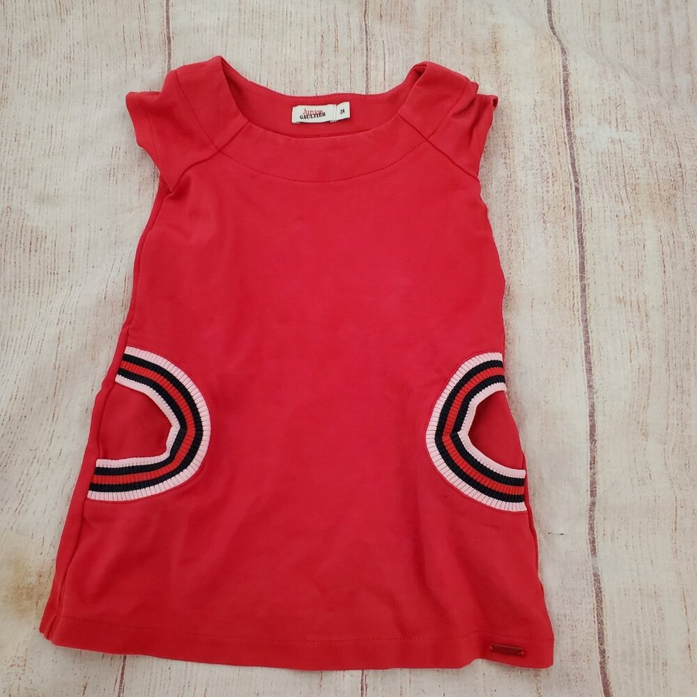 Junior Gaultier red stretch dress sz 2